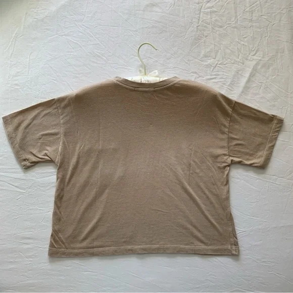 Babe Magnet Tan Cropped Tee - Picture 3 of 6